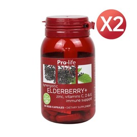 [프로라이프] 엘더베리 4000mg(아연,비타민C,D,E) 30정X2 ProLife Elderberry 4000mg (Zinc, Vitamin C, D, E) 30 Tablets X 2