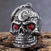 HDD Biker Skull Ruby Red Motorcycle Ride Gremlin Bell Gift