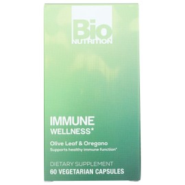 Bio Nutrition Immune Wellness, Olive Leaf & Oregano, Gluten Free, 60 Veggie Capsules (Pack of 3)