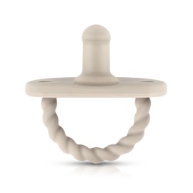 Sweetie Silicone Pacifiers for Newborn Pacifier Soother Baby Silicone Baby Pacifier Soft Silicone Certified BPA Free Set of 2 (Light Gray)