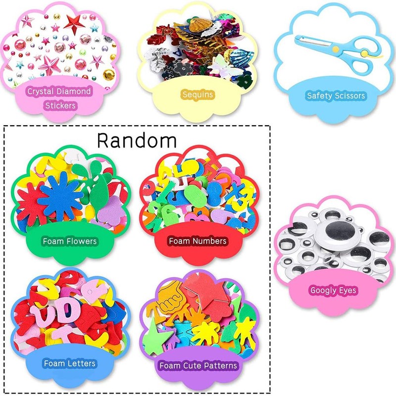 Children's Craft Set Kids DIY Art Craft Materials Supplies Kit