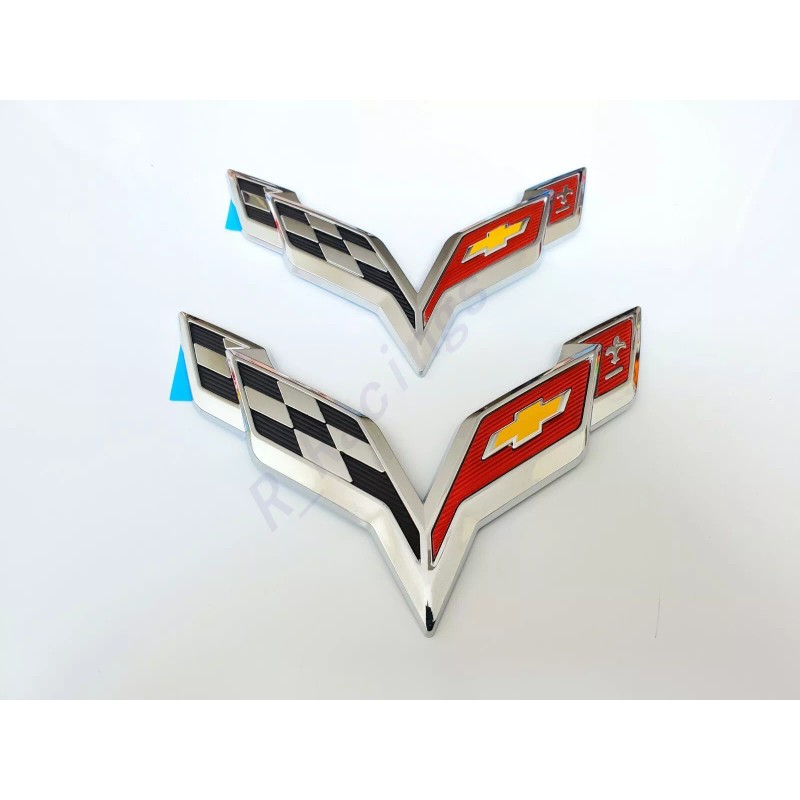 GM 2014-2019 Corvette C7 Chrome Black Front & Rear &