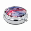 Pink Marble Waves Design Pill Box