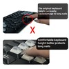 80Pcs DIY Keyboard Keycaps, Nail Shaped Keyboard Stickers Clear Silicone