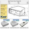 Kair Rotating Elbow Bend Adaptor 204mm x 60mm to 100mm