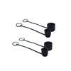 Black Rubber Dust Caps/Plugs For 1/2 Body Flat Face Hydraulic