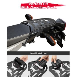 KEMIMOTO Motorcylce Rear Rack Compatible with XT250 2008-2025 Luggage Rack Carrier Rear Tail Storage Rack Cargo Enduro Luggage Rack