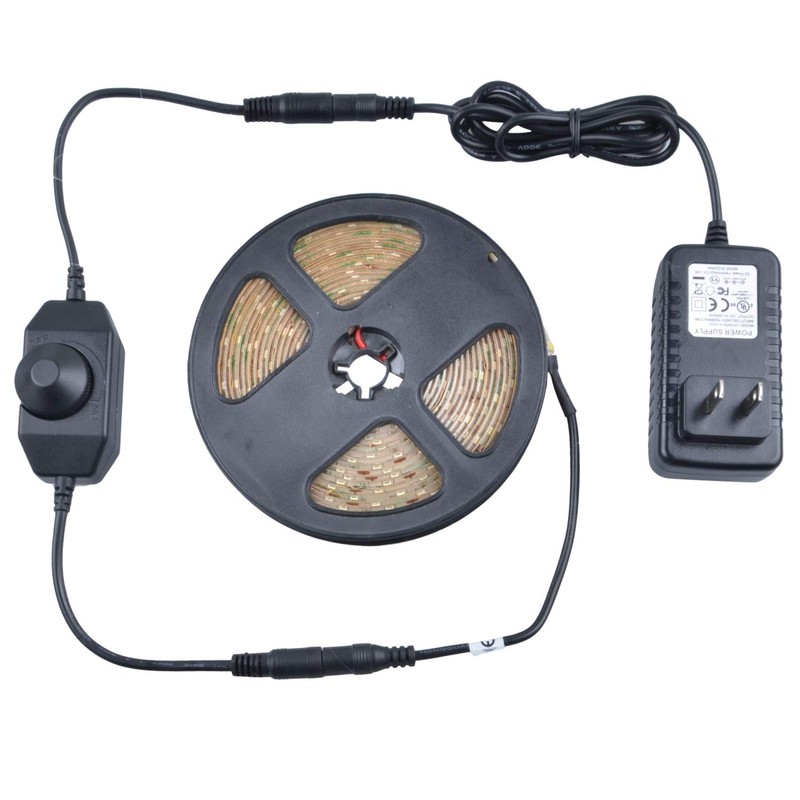 JUNWEN LED Dimmer Switch 12V Dimmable Strip Lights Brightness Controller