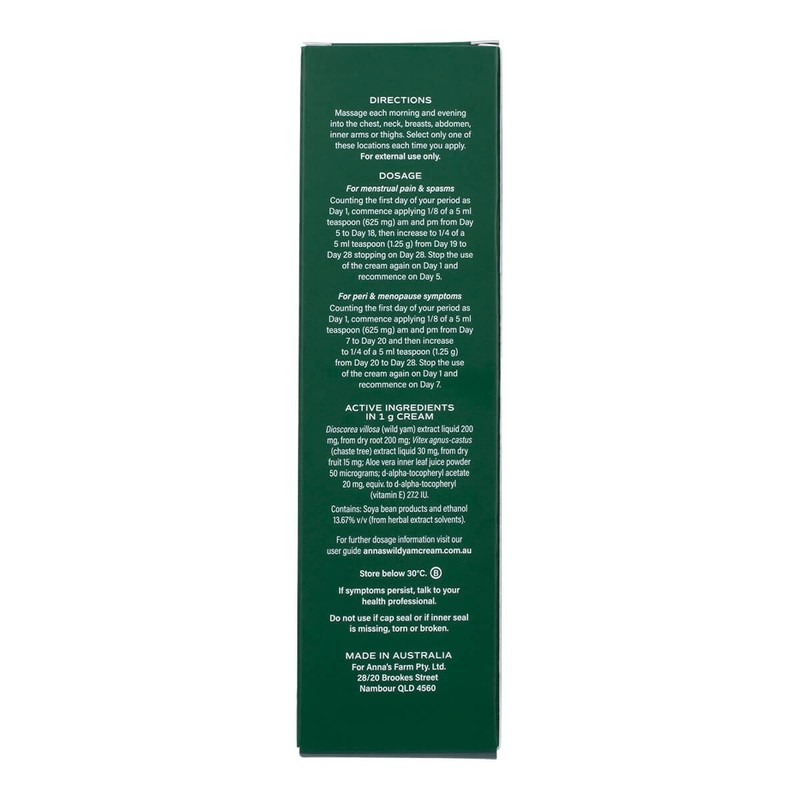 ANNA'S Wild Yam Cream, 100g