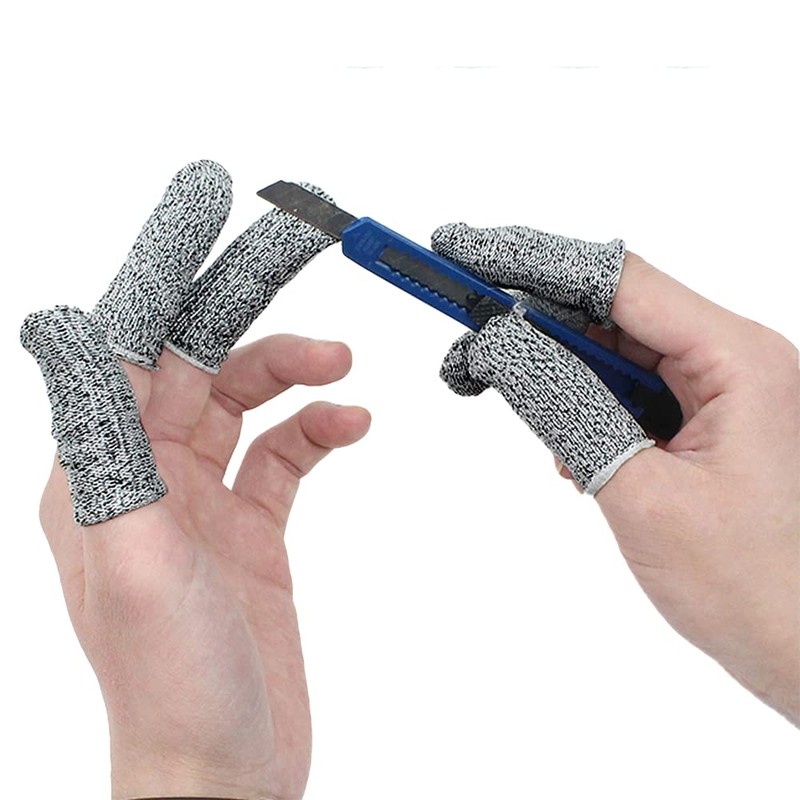 New Reusable Finger Sleeve Protectors Anti-Slip Cut Resistant Finger Cots,