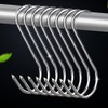 MUFEDAT 20Pcs 5.1inch Stainless Steel Meat Hooks, SUS304, S-shaped, 13CM,