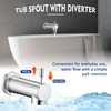 YASINU Slip on Extra Long Tub Spout with Diverter Universal