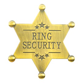 ERDOGLY Ring Security Badge Metal Brooch, Ring Bearer Gifts Wedding Accessories Keepsake for Party, Rehearsal, Youngs, Security Badges for Wedding Souvenirs