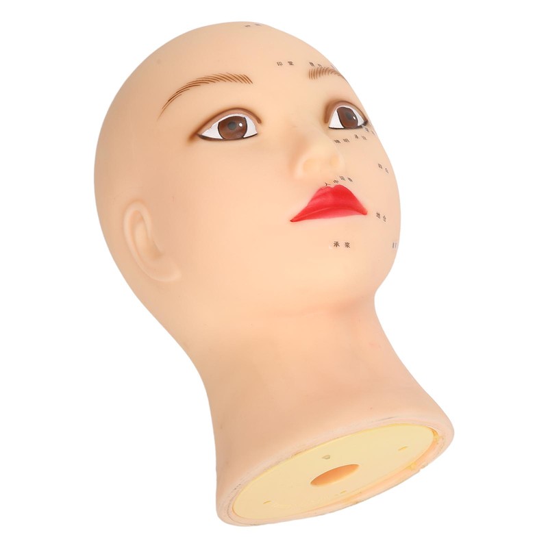 Soft Mannequin Head Realistic Skin Texture Eyelash Extension Mannequin Head