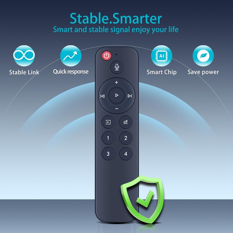 ZWP Replacement Voice Remote Control Compatible for WiiM Music Streamers