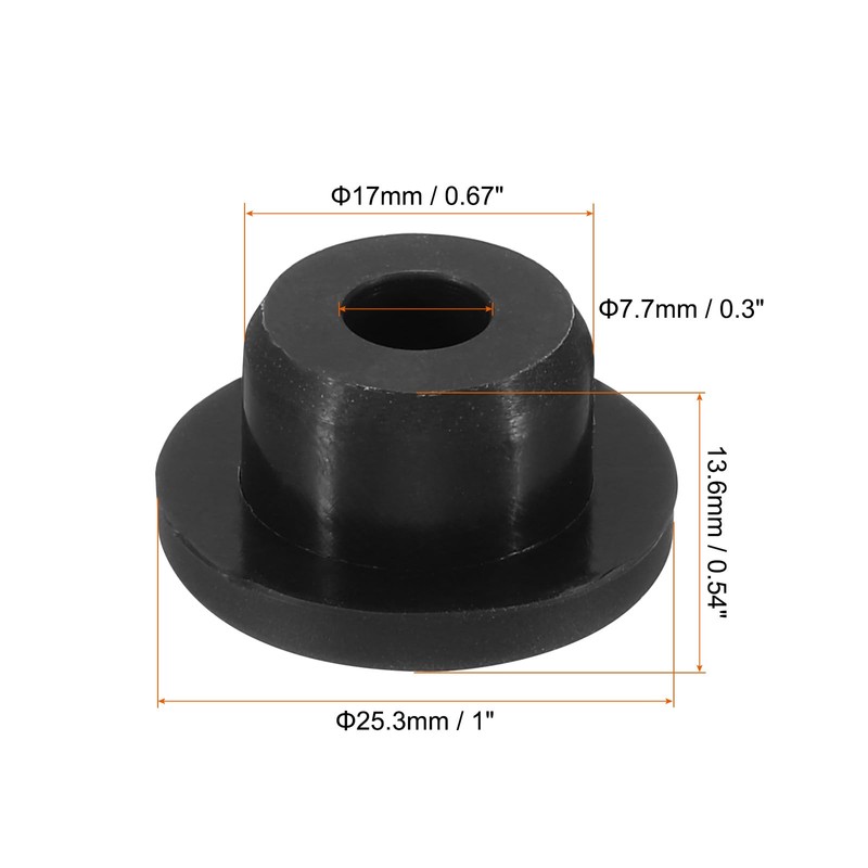 MECCANIXITY Silicone Rubber Hole Plug 17mm Diameter Soft Flexible Stopper