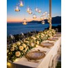 Nervure 100PCS Clear Gold Plastic Plates,Gold Disposable Plates Heavy Duty,Frosted