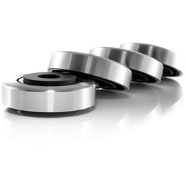 Hifi Lab Aluminium Feet 45 x 15 Device Feet Aluminium Audio Absorber Feet Elegant Silver 4X