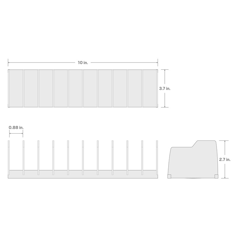 TEKTON 10-Tool Pliers Organizer Rack | ORG41210 | Made in