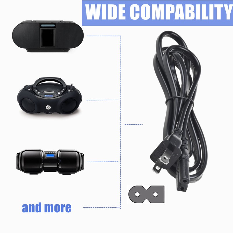 CJP-Geek 5ft AC Power Cord Replacement for T3 Voluminous Hot