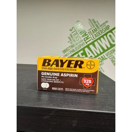 Bayer Safety Coated Asprin 325 mg, 100 Caplets 07/25