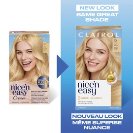 Clairol Nice'n Easy Permanent Hair Dye, 10 Extra Light Blonde Hair Color, 1 Count