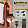 Tobegiga Rechargeable Magnifying Glass with Light for Reading, 5X Large