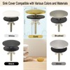 XNTONG - Sink Hole Cover, Sink Overflow Cap, Solid Brass
