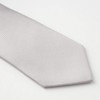Ojier Men's Necktie, 100% Silk, Jacquard Tie, Solid Color, Gift,