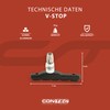 CONTEC Brake Shoe V-Stop, V-Brakes Medium Compound, Medium Hard Rubber