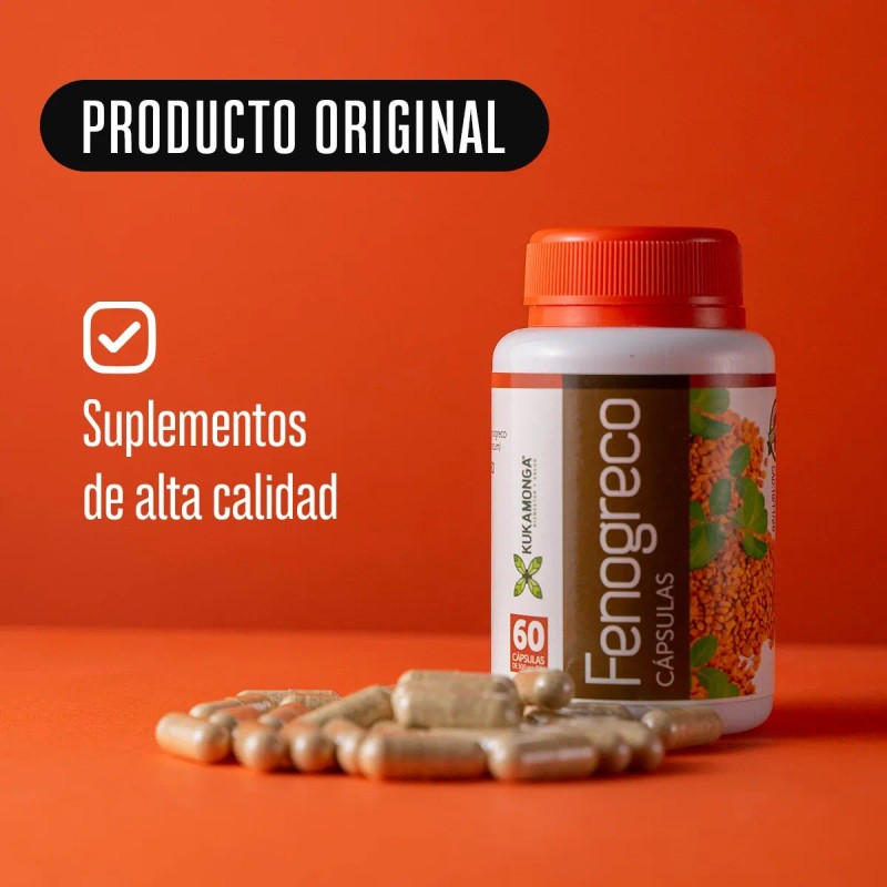Kit De 2 Frascos De Fenogreco - 60 Cápsulas De