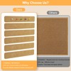 Fushing Cork Boards Felt Bulletin Boards, 13"x2" Pin Boards with