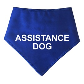 Spoilt Rotten Pets S4 Assorted Colours 'Assistance Dog' Alert Help Dog Carer Message Dog Scarf Bandana (S4 Ex Large Dog Husky, Alsatian & Chow)