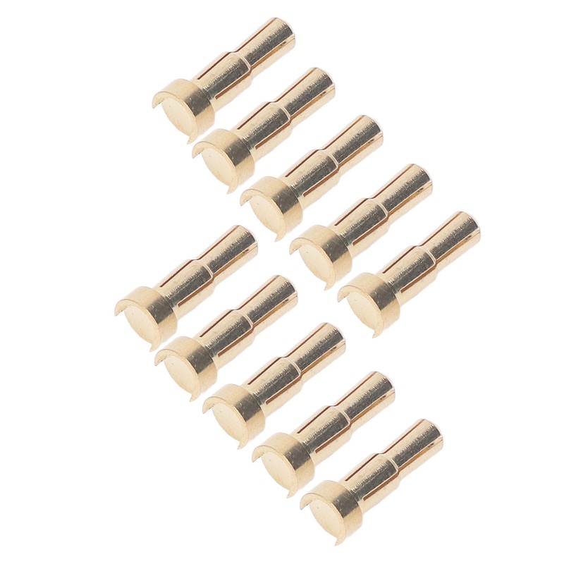 30PCS Battery Connector Plug Brass Gold Plated High Hardness RC