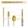 HIDOTOL Titanium Combination Drill and Tap Bits Set with Quick