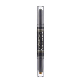 Max Factor Contouring Stick Eyeshadow Bronze Moon & Forest Green - Eyeshadow Pencil with Light and Dark Tone for a Successful Eye Cuff - With Creamy Texture