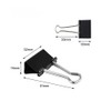 100 Pack Medium Binder Clips, Standard 32mm/1.25 in Binder, Durable