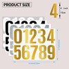 4 Inch Large Size Number Stickers, 5 Sheets Self Adhesive