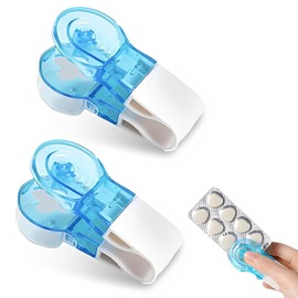 XOXVURI Pack of 2 Pill Separators Tablet Divider For All Tablets Small Portable Pill Box Pill Cutter Pill Divider Swallowing Aid Tablet Cutter For All Tablets