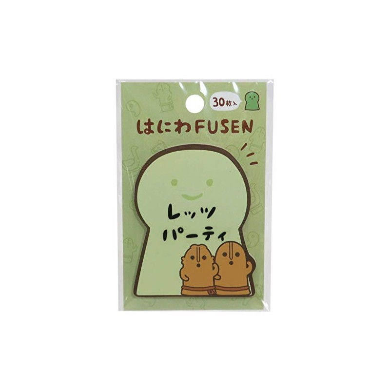 [Sticky Notes] Haniwa FUSEN Kamio Japan 30 Sheets Spell Funny