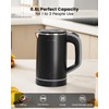 Small Kettle Electric, 0.8L Double Wall Portable Travel Kettle with