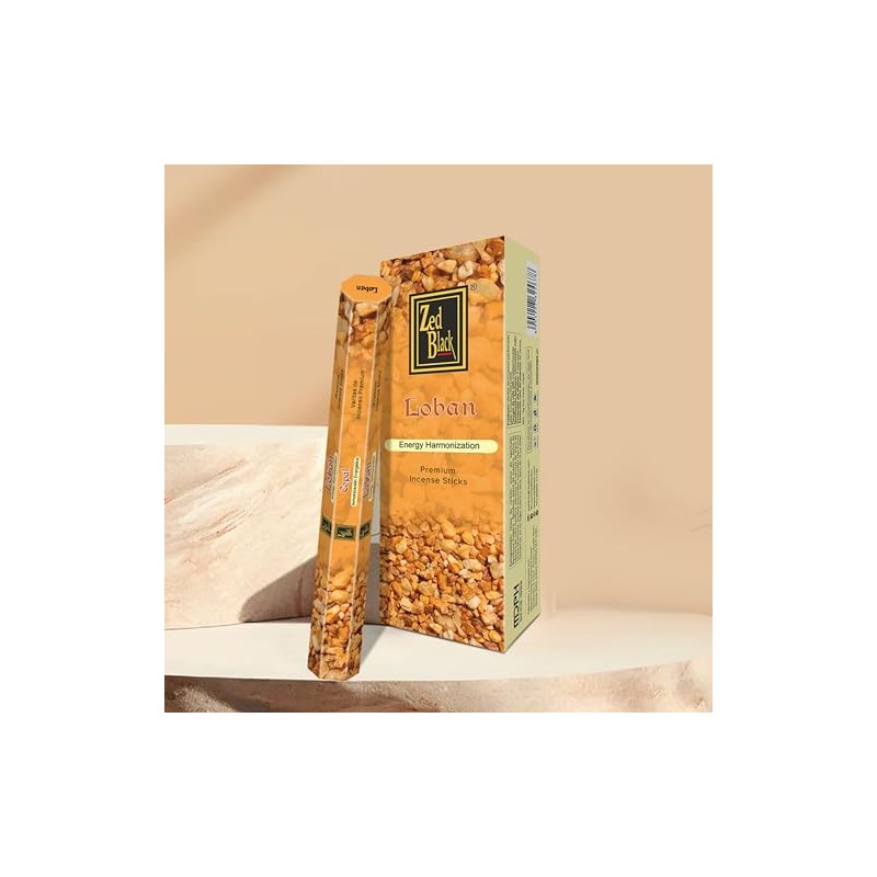 ZED BLACK Z011 Loban Incense Sticks, 20 Sticks x 6