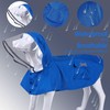 Waterproof Dog Raincoat, Adjustable Reflective Lightweight Pet Rain Clothes with