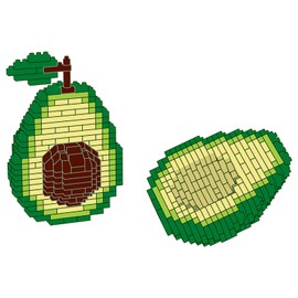 NOOLY Children's Adult Animal Mini Building Blocks Set for Home and Office Decoration KLJM-10 (Avocado, 810 Pieces)