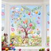 JMHACHY Easter Window Clings Decorations - 9 Sheets Easter Egg