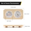 Dyna-Living 2 in 1 Sauna Wooden Sauna Hygrothermograph Indoor Fahrenheit
