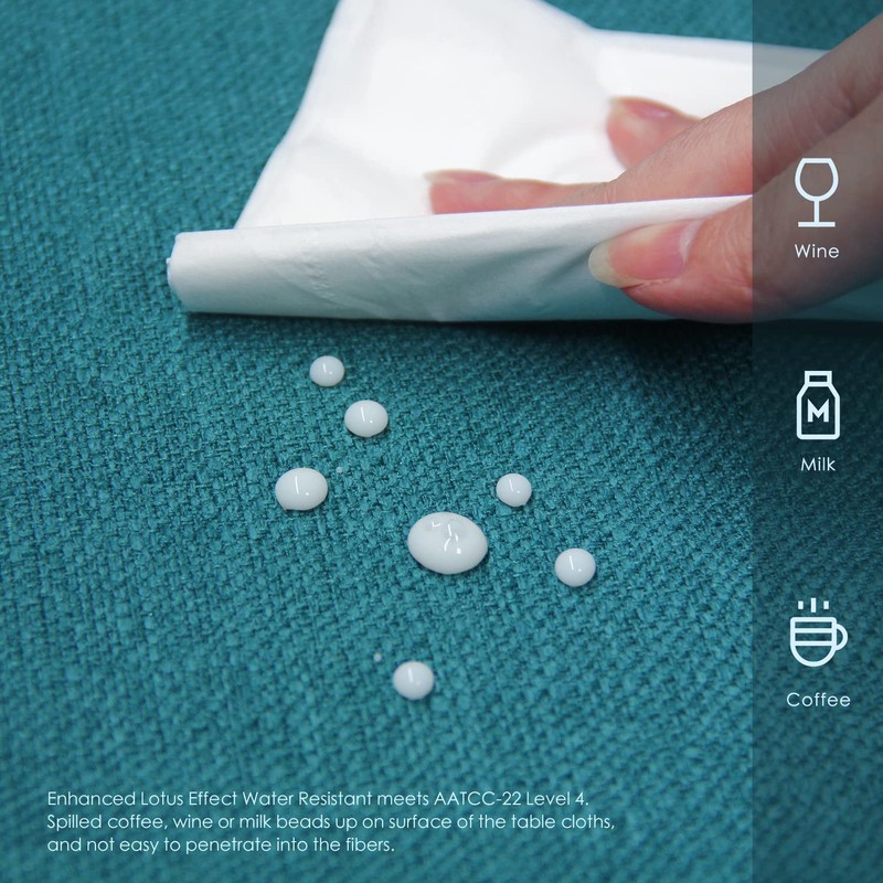 BALCONY & FALCON Rectangle Tablecloth, Wrinkle Resistant and Water Proof