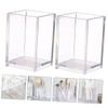 Operitacx 2pcs Box Acrylic Storage Clear Makeup Brush Organizer Clear