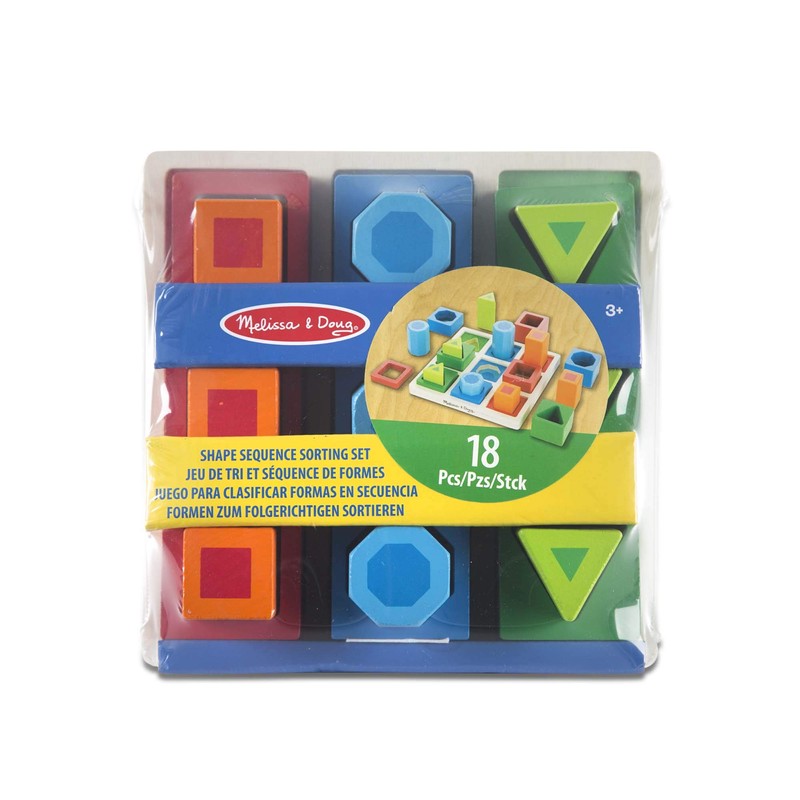Melissa & Doug Consecutive shape sorting set