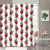 MEHOFOND 72x72inch Strawberry Shower Curtain Cute Bath Curtains for Bathroom